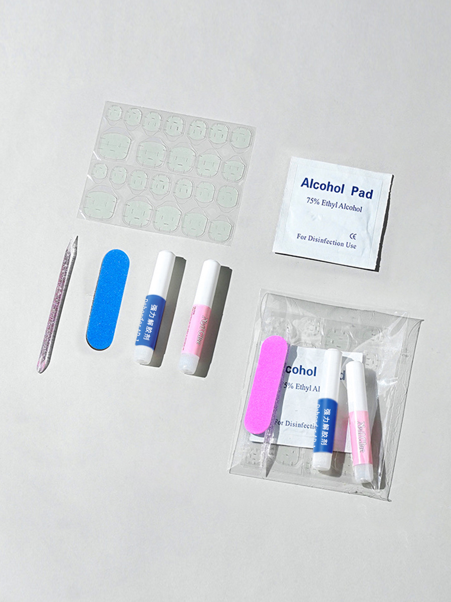 Press On Nail Set - 6'lı Taşınabilir Takma Tırnak Seti, Jel