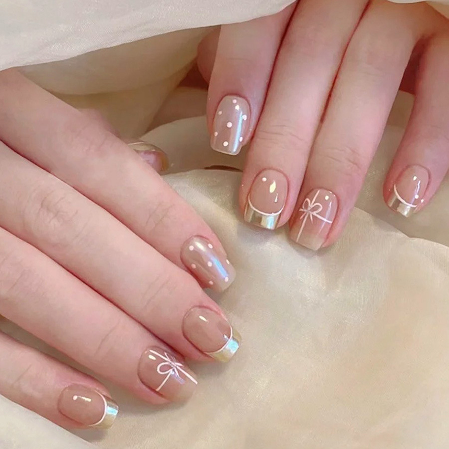 Nail Art Red Cherry - Kadınlar ve kızlar için kısa kare