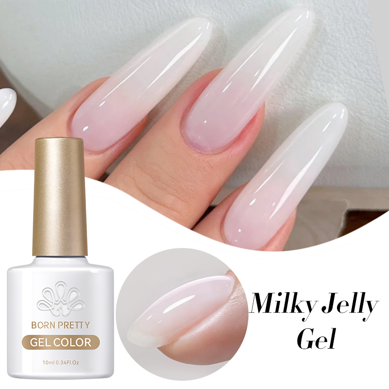 Nail Art Yellow - BORN PRETTY 10ml Sütlü Jöle Beyaz