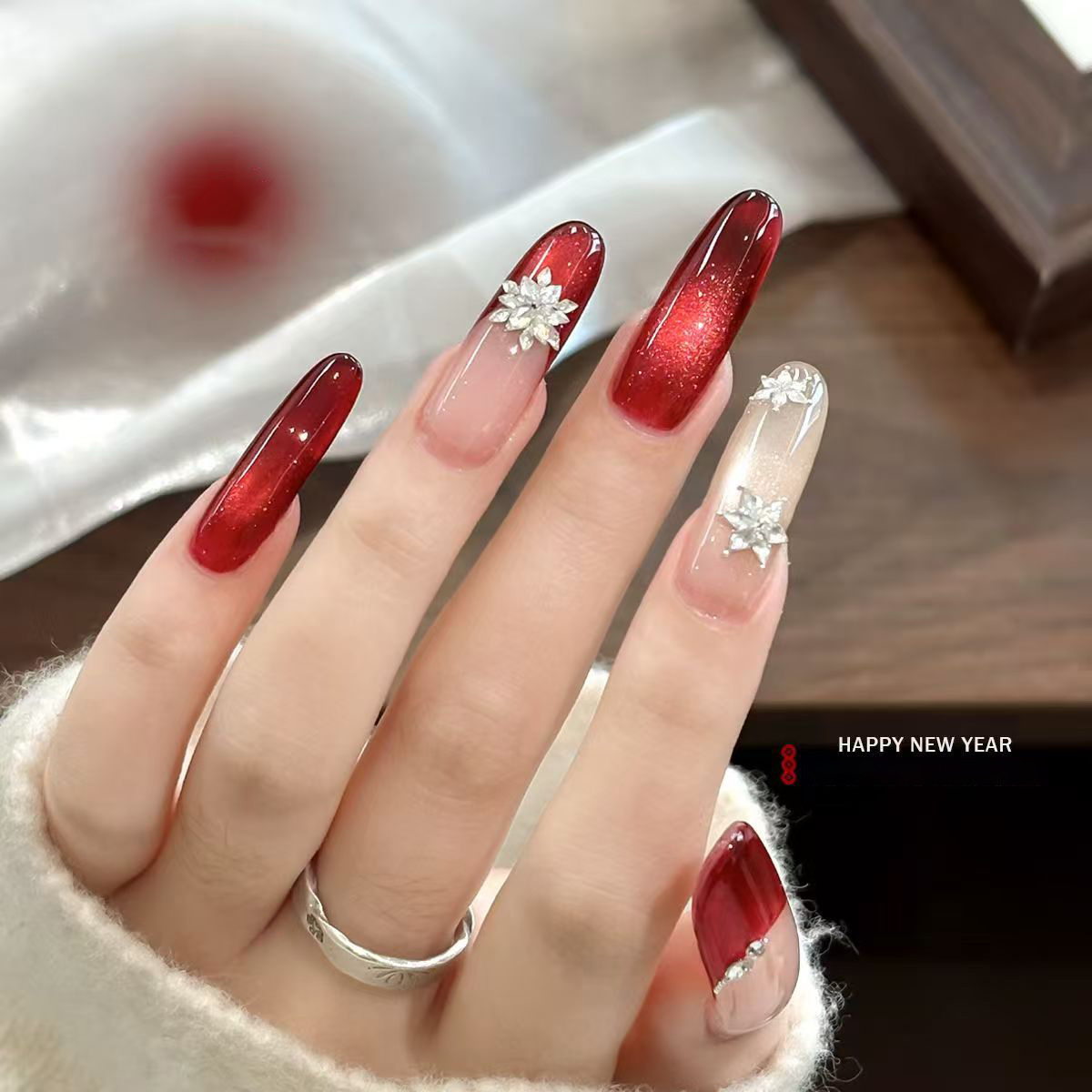 1 adet 9 renkli kırmızı katı o - Nail Art Red Cherry incelemesi ve fiyatı
