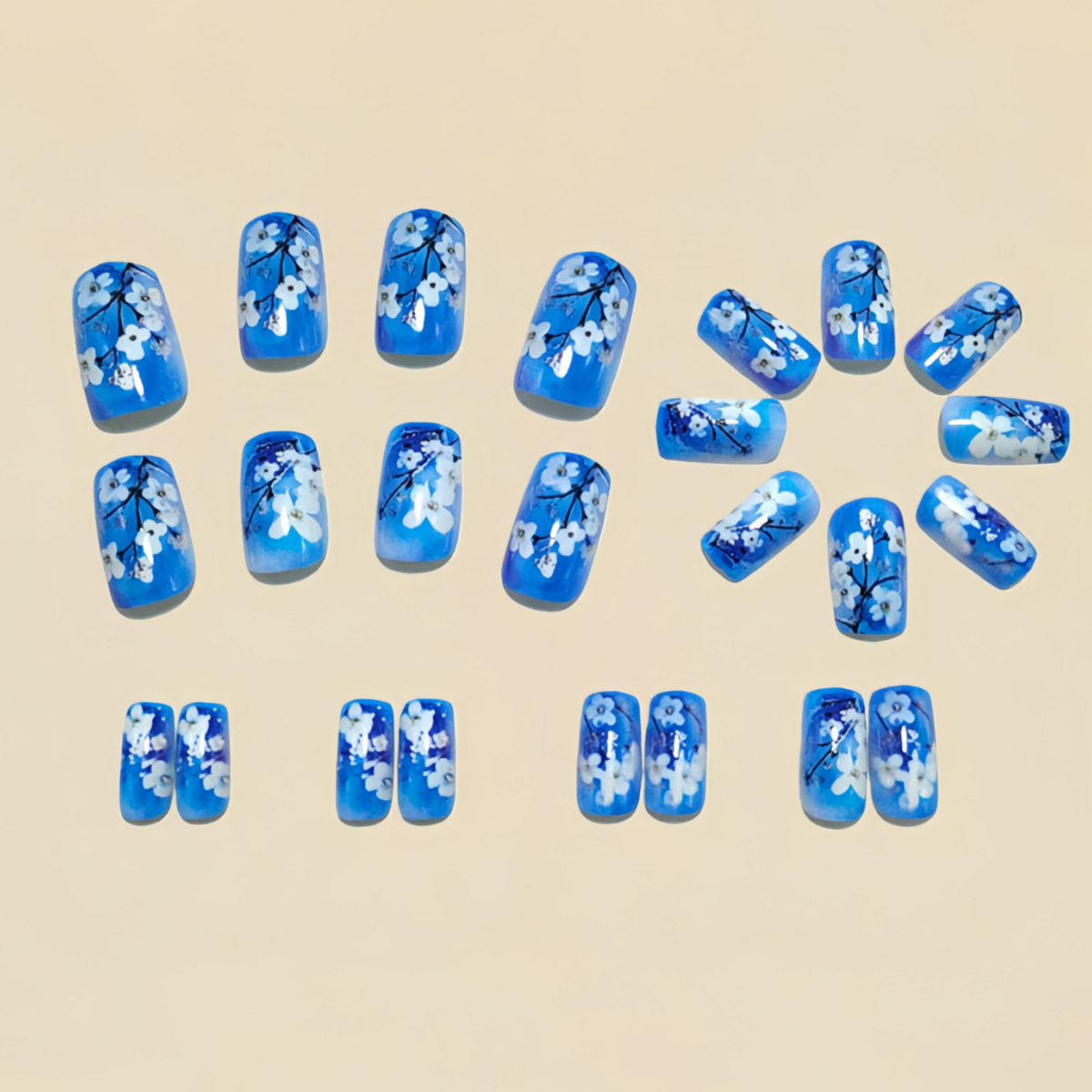 Kadınlar ve kızlar için orta b - Press On Nail Set incelemesi ve fiyatı