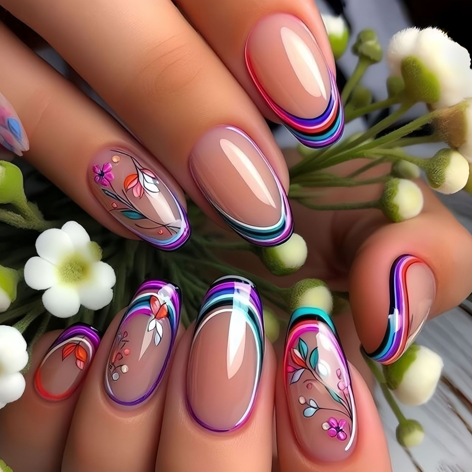 Kadınlar ve kızlar için orta b - Press On Nail Set incelemesi ve fiyatı