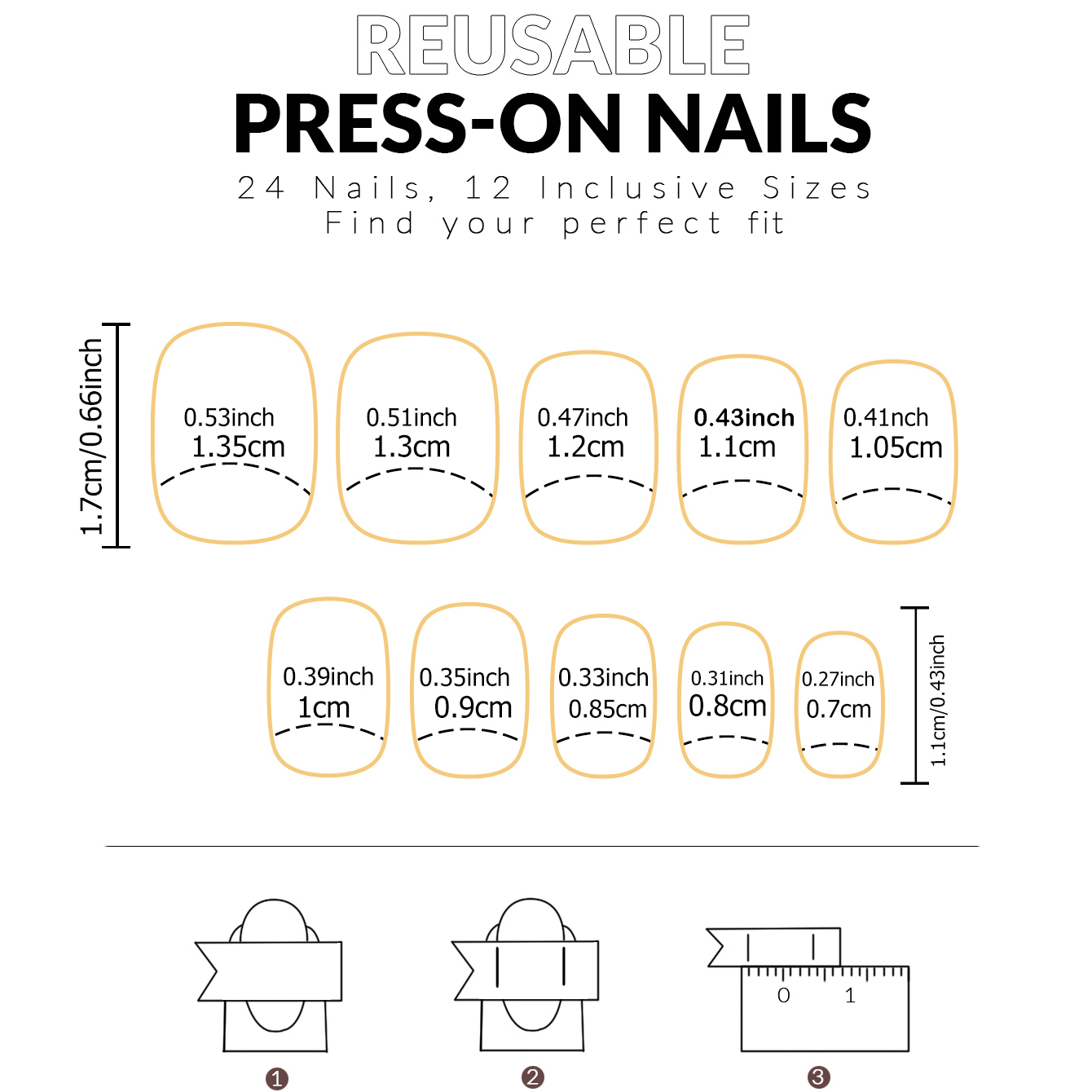 24 adet fransız beyaz kenarlı  - Nail Art French incelemesi ve fiyatı
