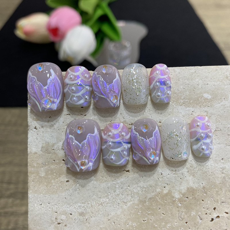 10 adet Kelebek Çiçek Sahte Tı - Nail Art French incelemesi ve fiyatı
