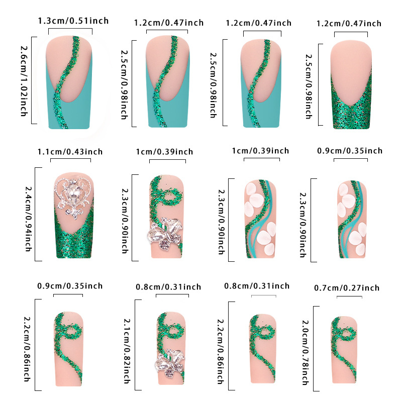 Uzun tabut basın çivi balerin  - Nail Art French incelemesi ve fiyatı