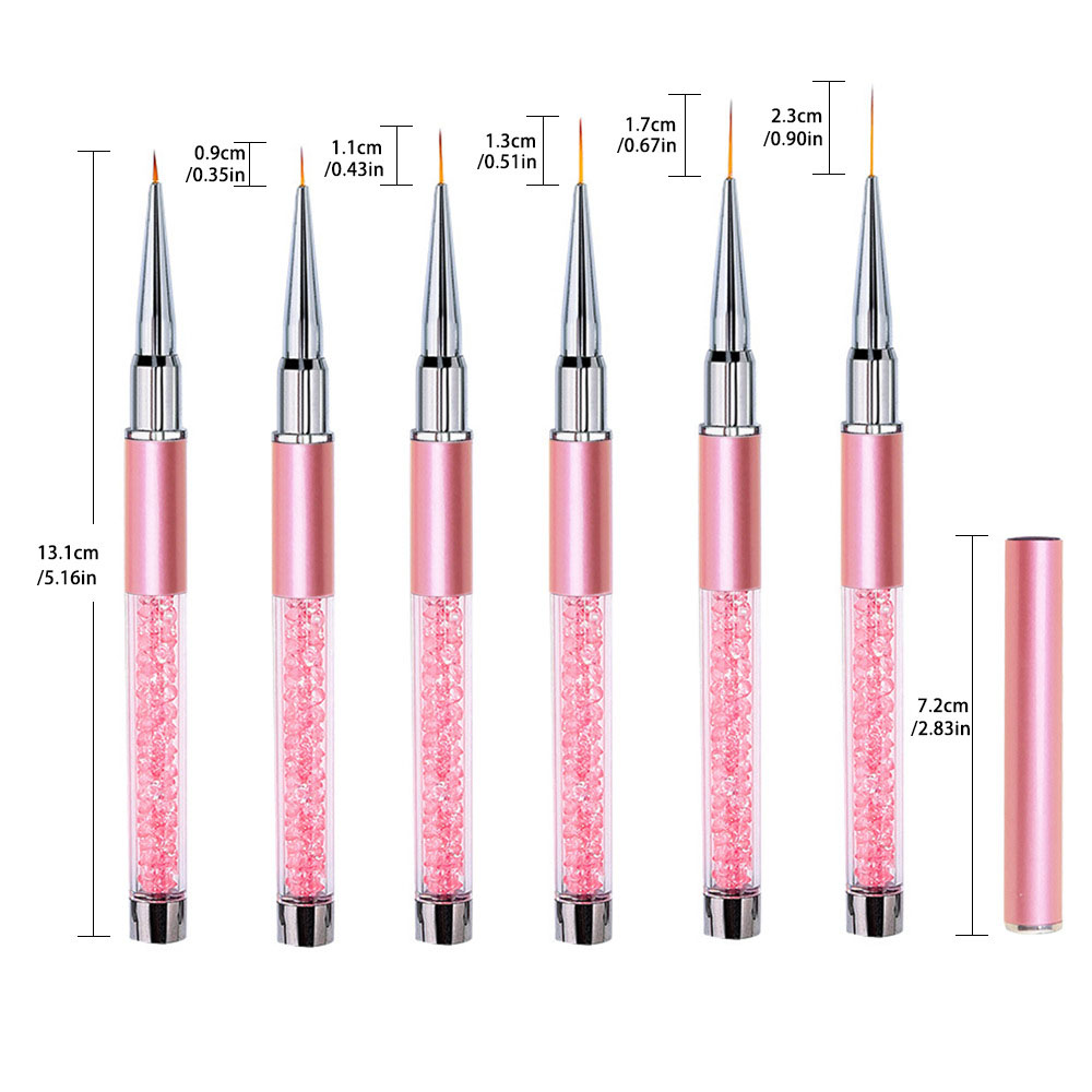 6'lı Set Akrilik Fransız Çizgi - Nail Art Kaki incelemesi ve fiyatı