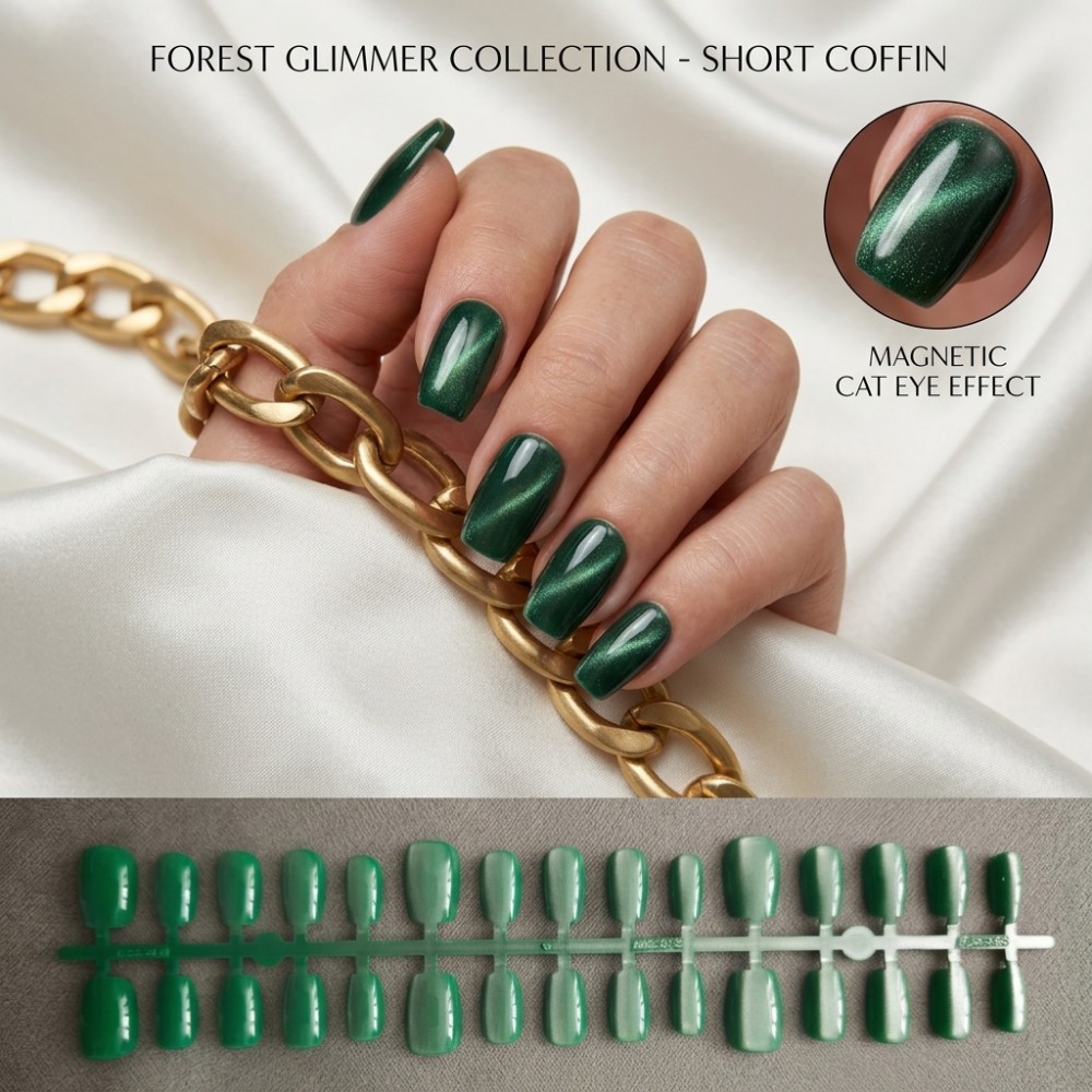 24 Adet Orman Işıltısı Koleksi - Press On Nail Set incelemesi ve fiyatı