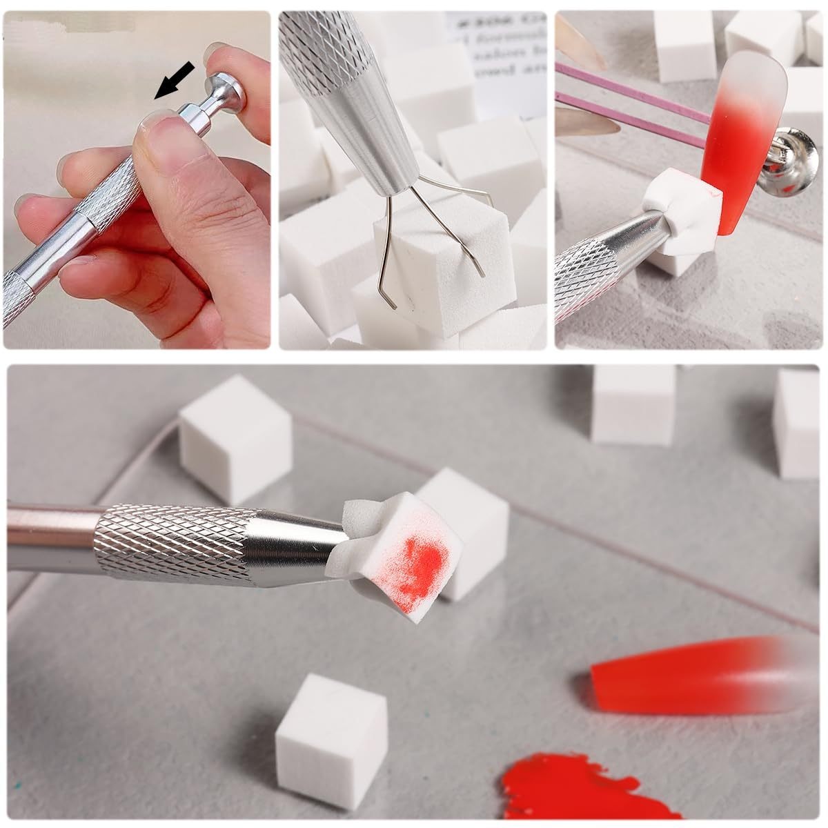 1/50/100 adet kare tırnak sana - Nail Art Kaki incelemesi ve fiyatı