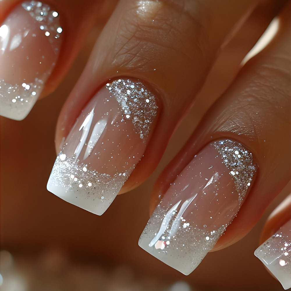 24 adet/set Orta Boy Kare takm - Nail Art French incelemesi ve fiyatı