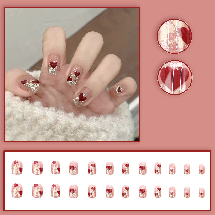 24 adet/set Kadınlar ve kızlar - Press On Nail Set incelemesi ve fiyatı