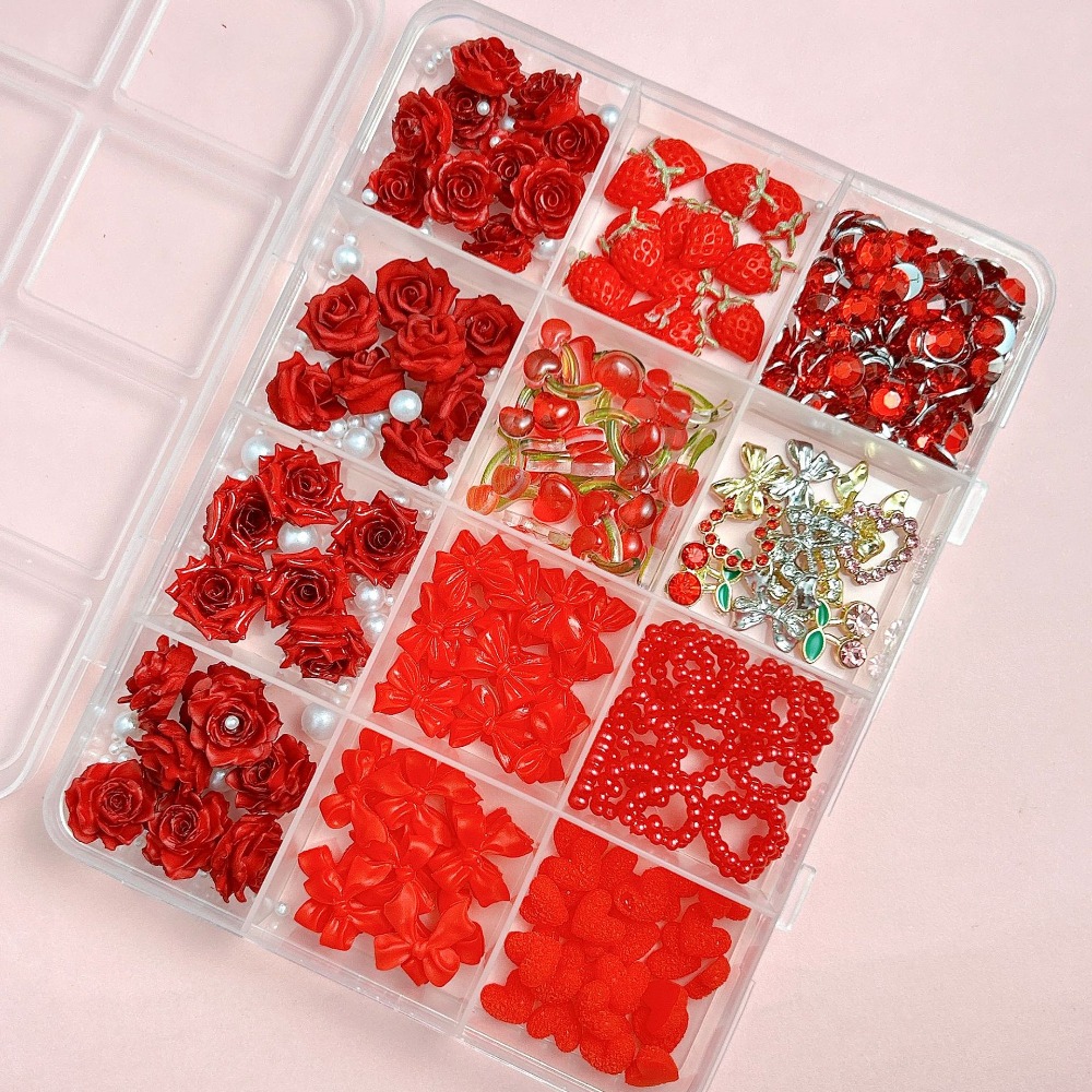 Tatlı Gül Kamelya Kalp 3D Reçi - Nail Art Red Cherry incelemesi ve fiyatı