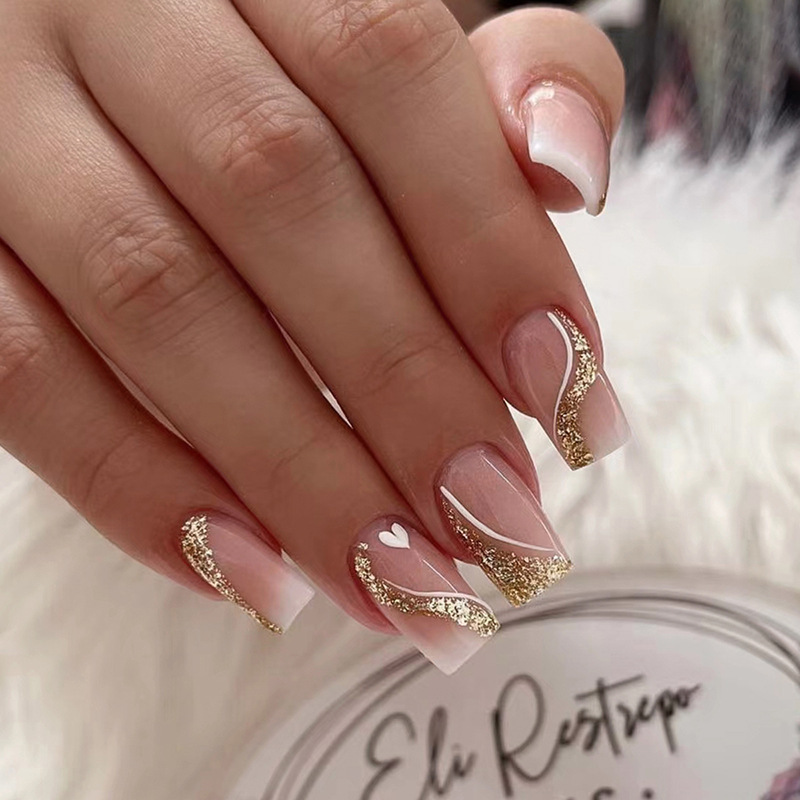 Kadınlar ve kızlar için kısa o - Press On Nail Set incelemesi ve fiyatı