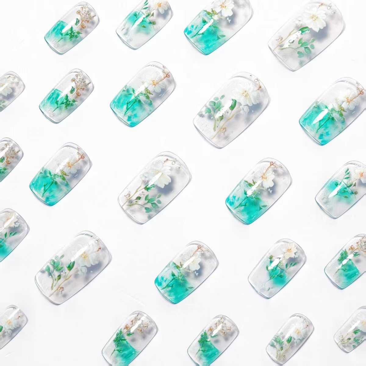 Kadınlar ve kızlar için orta b - Press On Nail Set incelemesi ve fiyatı
