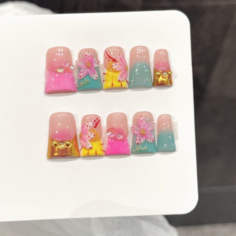10 Adet Okyanus Stili Takma Tı - Press On Nail Set incelemesi ve fiyatı