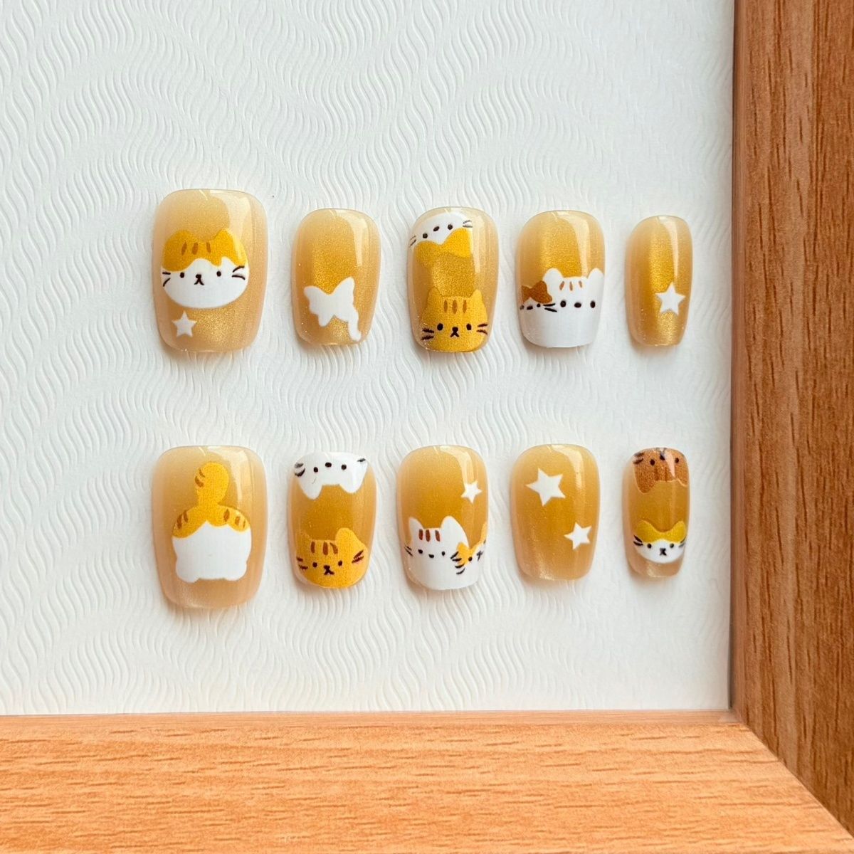10 adet Sarı Kedi Gözü Takma T - Nail Art Yellow incelemesi ve fiyatı