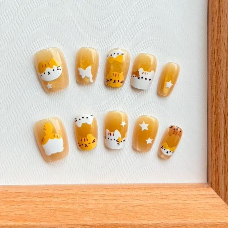 10 adet Sarı Kedi Gözü Takma T - Nail Art Yellow incelemesi ve fiyatı