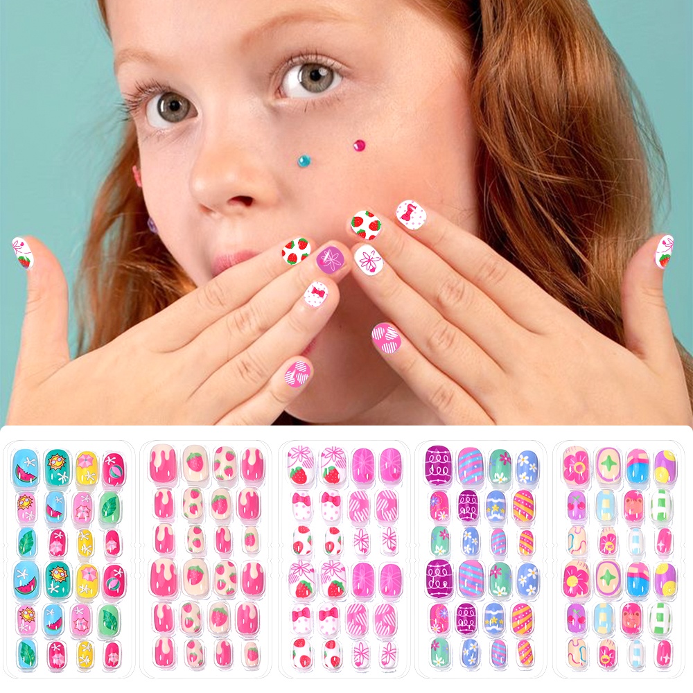 120 Parça 5-Set Şeker Çocuklar - Press On Nail Set incelemesi ve fiyatı