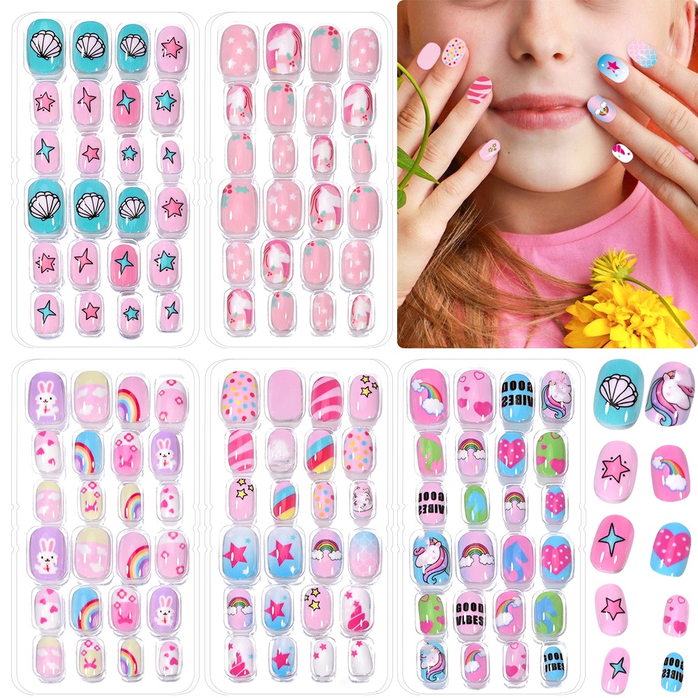 120 Parça 5-Set Şeker Çocuklar - Press On Nail Set incelemesi ve fiyatı