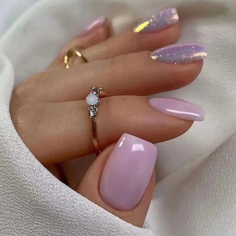 Kadınlar ve kızlar için kısa,  - Press On Nail Set incelemesi ve fiyatı
