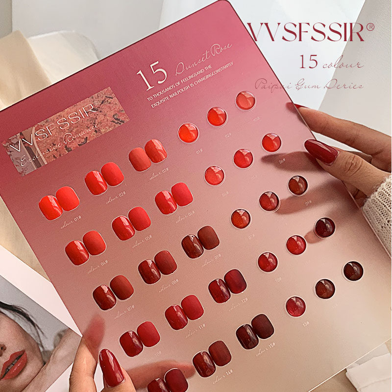 VVSFSSIR Tırnak 15 Renk Kırmız - Nail Art Red Cherry incelemesi ve fiyatı