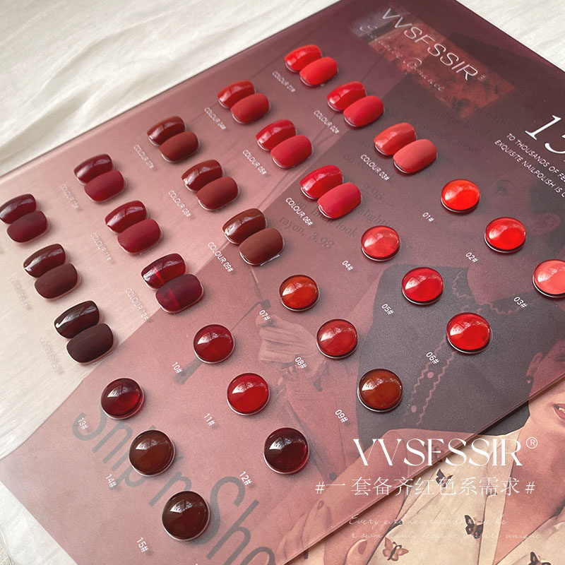VVSFSSIR Tırnak 15 Renk Kırmız - Nail Art Red Cherry incelemesi ve fiyatı