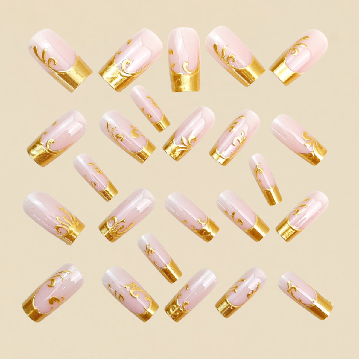 Kadınlar için orta uzunlukta t - Press On Nail Set incelemesi ve fiyatı