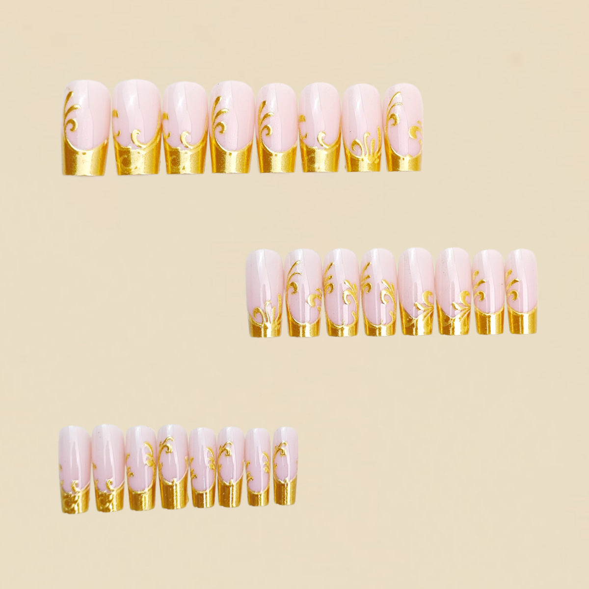 Kadınlar için orta uzunlukta t - Press On Nail Set incelemesi ve fiyatı