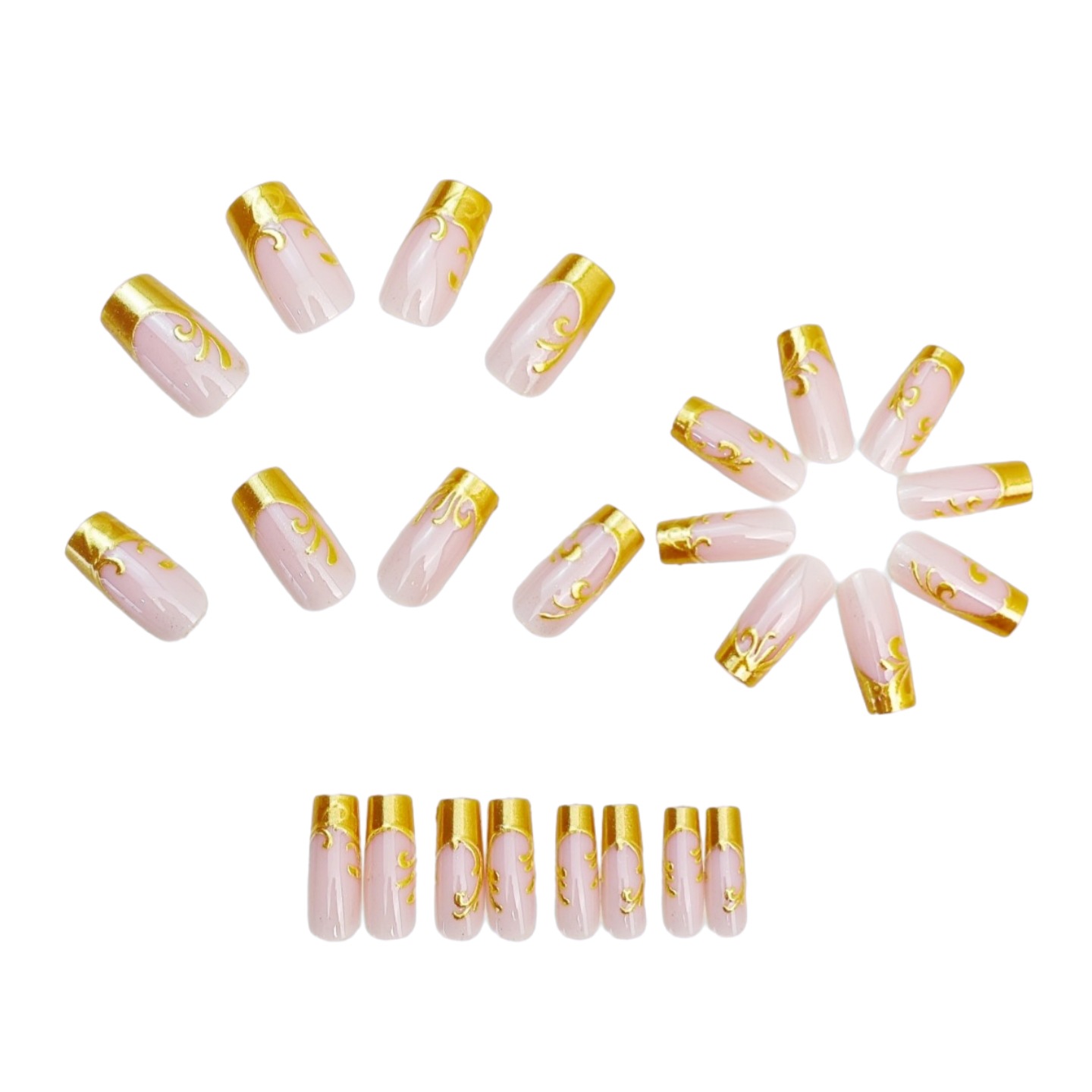 Kadınlar için orta uzunlukta t - Press On Nail Set incelemesi ve fiyatı